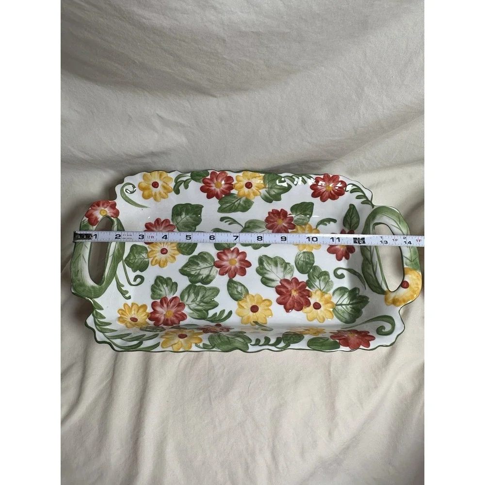 Set of 3 Temp-tations by Tara Floral Embroidery Rectangular‎ Casserole Dishes